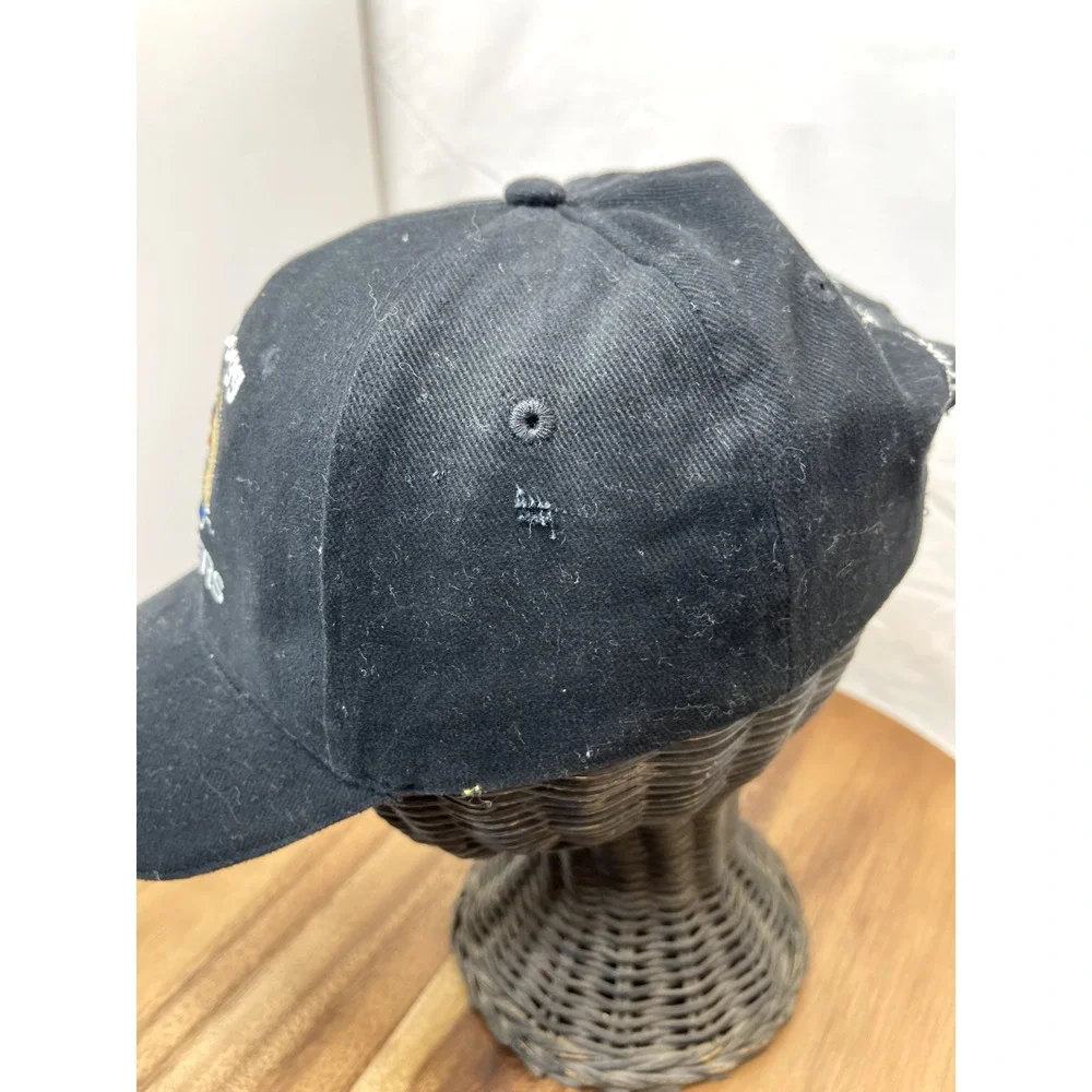 Salt‎ Dogg Hat Cap Spreaders Embroidered Black Adjustable Strap Back Baseball